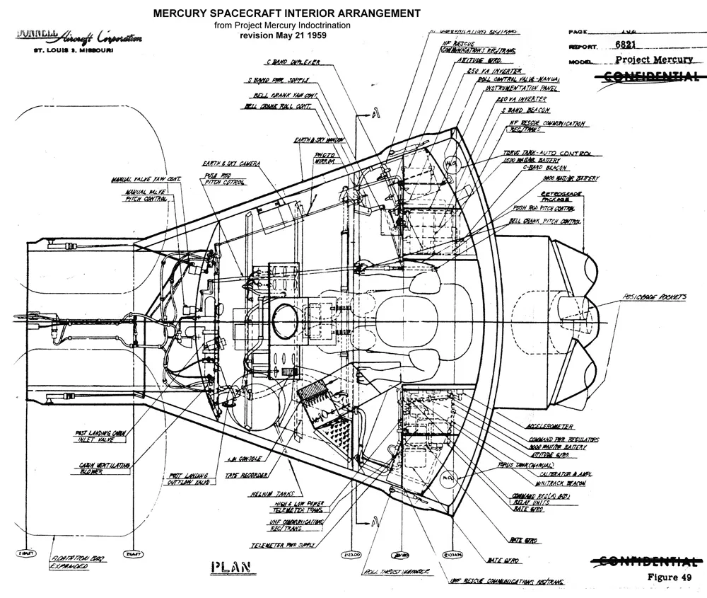 Blueprint of Mercury Redstone.